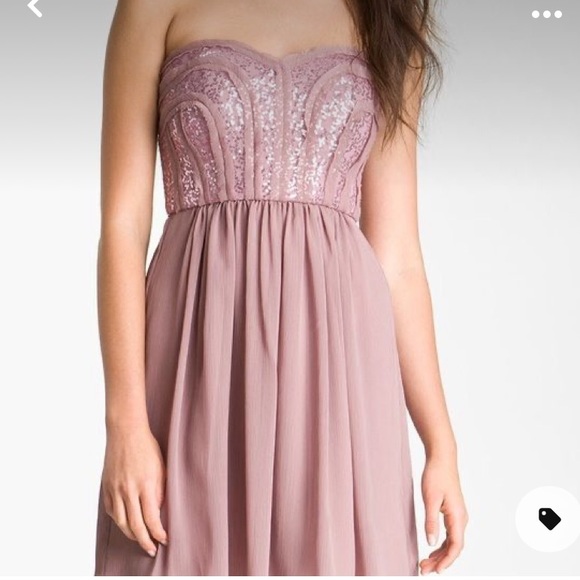 BCBG Strapless Sequin Dress - Picture 1 of 5